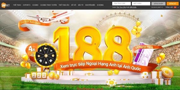 Link vào nhà cái 188BET: Nhà cái trực tuyến uy tín hàng đầu Châu Á