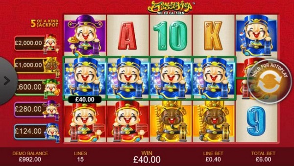 Wu Lu Cai Shen Slots – Thần tài gõ cửa