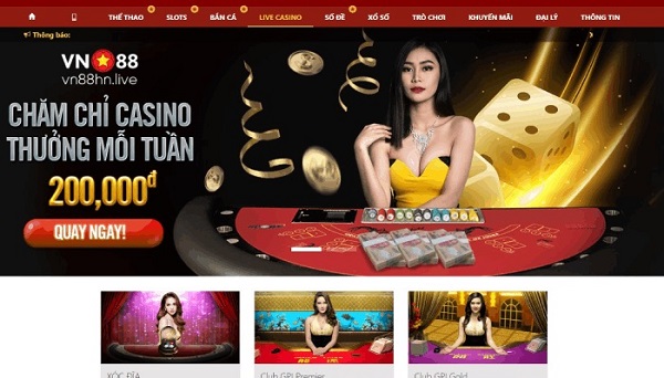 Top 5 nhà cái casino tặng tiền nhiều nhất khi đăng kí thành viên